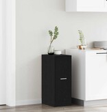 VidaXL Apothekerskast Zwart eiken 30 x 41 x 77,5 cm Bewerkt hout