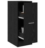VidaXL Apothekerskast Zwart eiken 30 x 41 x 77,5 cm Bewerkt hout