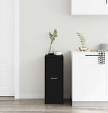 VidaXL Apothekerskast Zwart eiken 30 x 41 x 77,5 cm Bewerkt hout