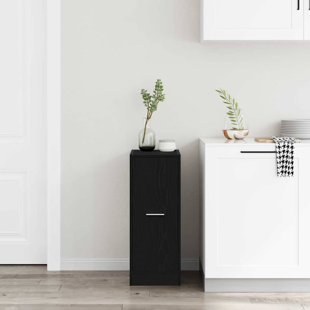 VidaXL Apothekerskast Zwart eiken 30 x 41 x 77,5 cm Bewerkt hout