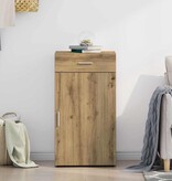 VidaXL Dressoir artisanaal eikenkleurig 30 x 42.5 x 93 cm Bewerkt hout