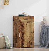 VidaXL Dressoir met lade Oud hout 30 x 42.5 x 93 cm Bewerkt hout