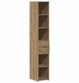 VidaXL Highboard met lade artisanaal eikenkleurig 30 x 42.5 x 185 cm