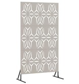 VidaXL Privacyscherm Grijs Staal