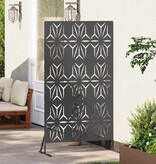 VidaXL Privacyscherm Zwart Staal