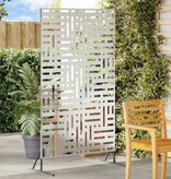 VidaXL Privacyscherm Grijs Staal