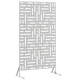 VidaXL Privacyscherm Grijs Staal