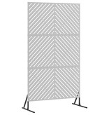 VidaXL Privacyscherm Grijs Staal