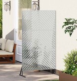 VidaXL Privacyscherm Grijs Staal