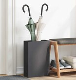 VidaXL Paraplu Standaard met opslag Zwart 28 x 12 x 41 cm Staal