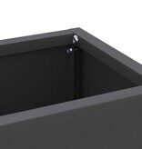 VidaXL Paraplu Standaard met opslag Zwart 28 x 12 x 41 cm Staal