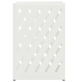 VidaXL Paraplu Standaard met opslag Wit 28 x 12 x 41 cm Staal