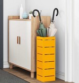 VidaXL Paraplu Standaard Mosterdgeel 15.5 x 15.5 x 49 cm Staal