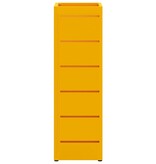 VidaXL Paraplu Standaard Mosterdgeel 15.5 x 15.5 x 49 cm Staal