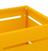 VidaXL Paraplu Standaard Mosterdgeel 15.5 x 15.5 x 49 cm Staal