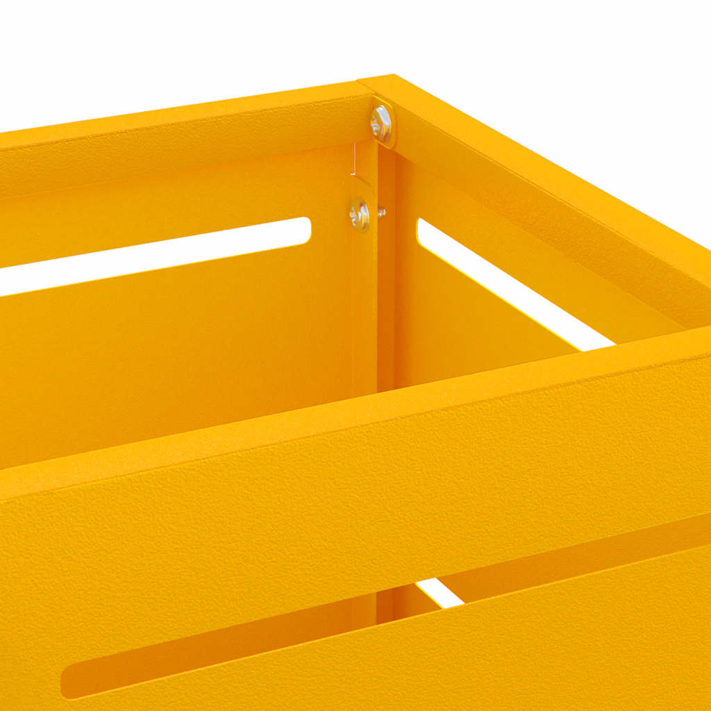 VidaXL Paraplu Standaard Mosterdgeel 15.5 x 15.5 x 49 cm Staal