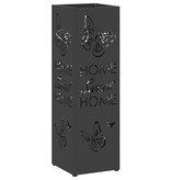 VidaXL Paraplu Standaard Zwart 15.5 x 15.5 x 49 cm Staal