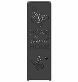 VidaXL Paraplu Standaard Zwart 15.5 x 15.5 x 49 cm Staal