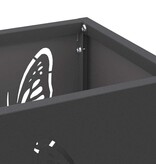 VidaXL Paraplu Standaard Zwart 15.5 x 15.5 x 49 cm Staal