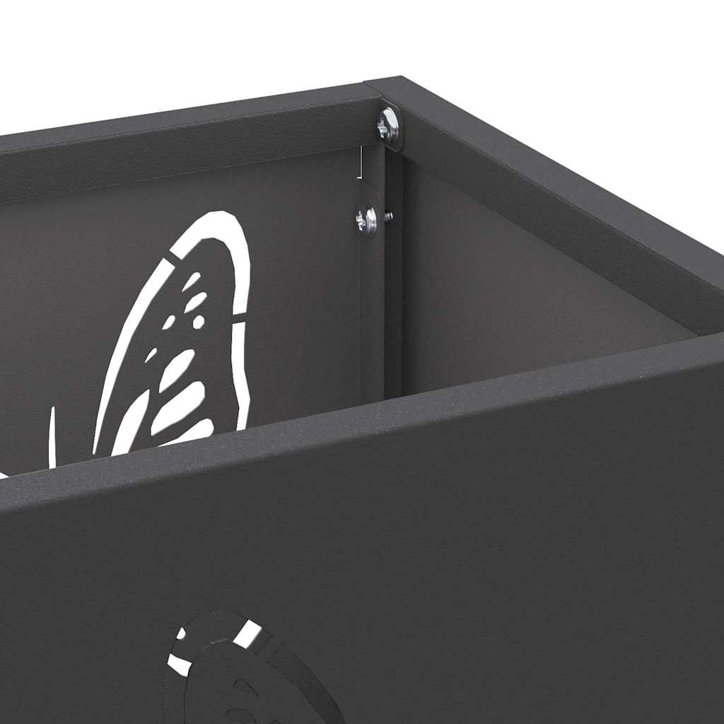 VidaXL Paraplu Standaard Zwart 15.5 x 15.5 x 49 cm Staal