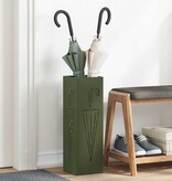 VidaXL Paraplu Standaard Olijfgroen 15.5 x 15.5 x 49 cm Staal