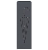 VidaXL Paraplu Standaard Antraciet 15.5 x 15.5 x 49 cm Staal