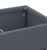 VidaXL Paraplu Standaard Antraciet 15.5 x 15.5 x 49 cm Staal