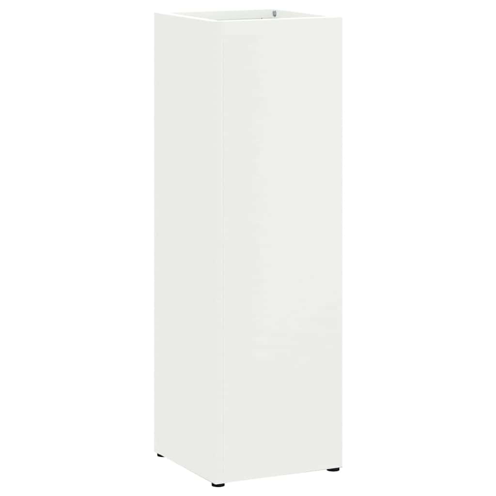 VidaXL Paraplu Standaard Wit 15.5 x 15.5 x 49 cm Metaal