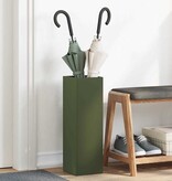 VidaXL Paraplu Standaard Olijfgroen 15.5 x 15.5 x 49 cm Staal