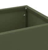 VidaXL Paraplu Standaard Olijfgroen 15.5 x 15.5 x 49 cm Staal
