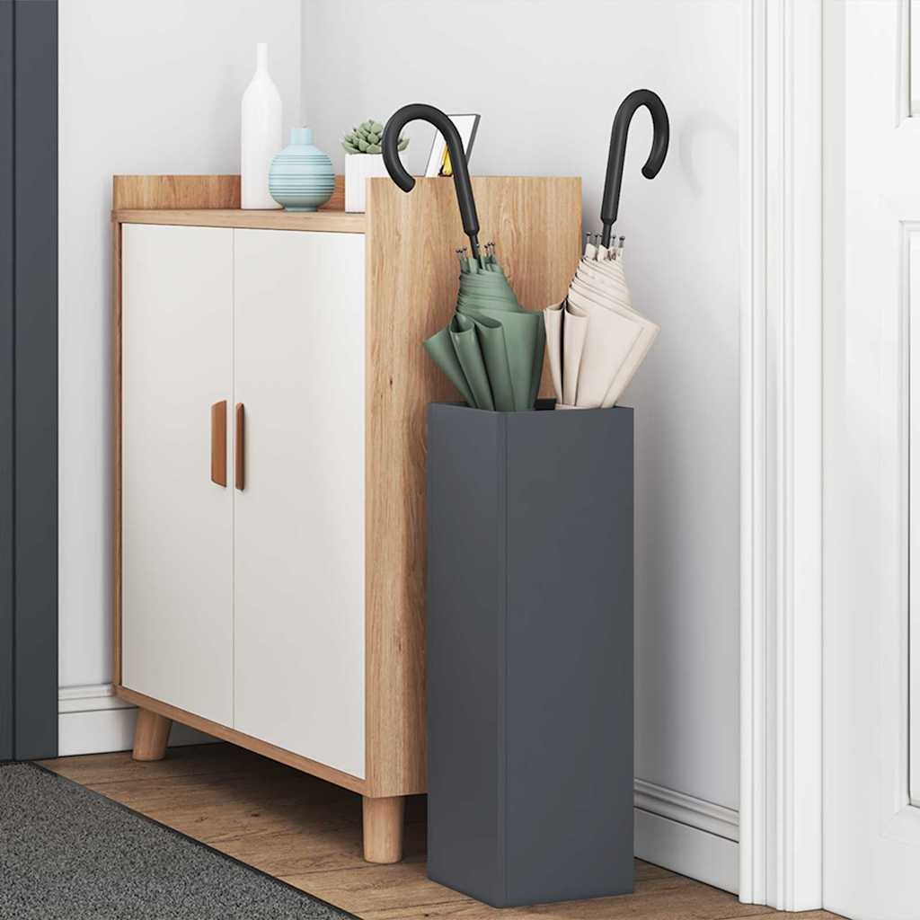 VidaXL Paraplu Standaard Antraciet 15.5 x 15.5 x 49 cm Staal