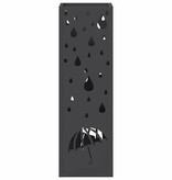 VidaXL Paraplu Standaard Zwart 15.5 x 15.5 x 49 cm Staal