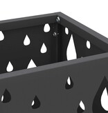 VidaXL Paraplu Standaard Zwart 15.5 x 15.5 x 49 cm Staal