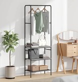 VidaXL Kledingrek met planken met plank Grijs sonoma 60 x 30 x 171 cm