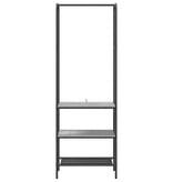 VidaXL Kledingrek met planken met plank Grijs sonoma 60 x 30 x 171 cm