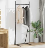 VidaXL Kledingrek Zwart 62 x 48 x 158 cm Staal