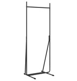 VidaXL Kledingrek Zwart 62 x 48 x 158 cm Staal