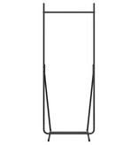 VidaXL Kledingrek Zwart 62 x 48 x 158 cm Staal