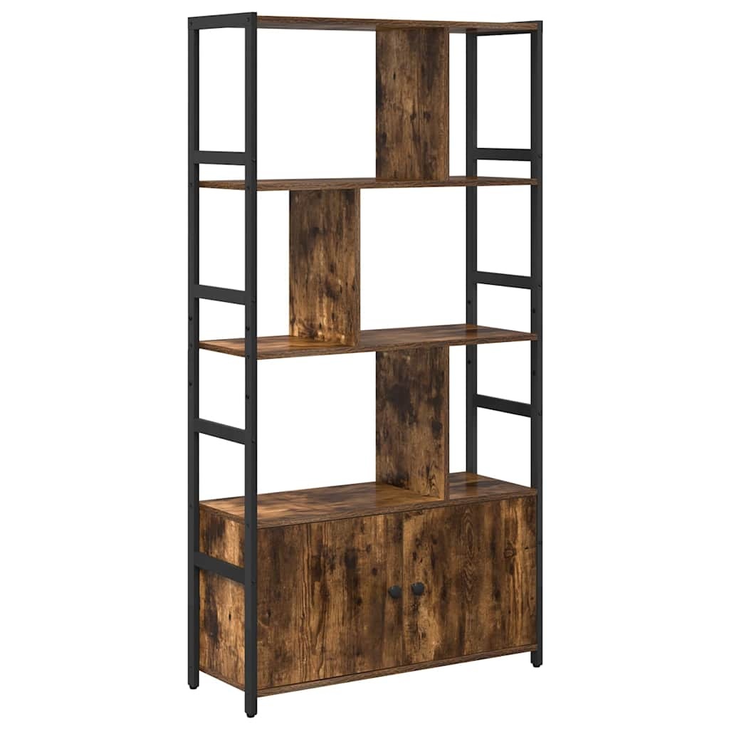 VidaXL Boekenkast Gerookt eiken 80 x 30 x 155,5 cm Bewerkt hout