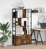 VidaXL Boekenkast Gerookt eiken 80 x 30 x 155,5 cm Bewerkt hout
