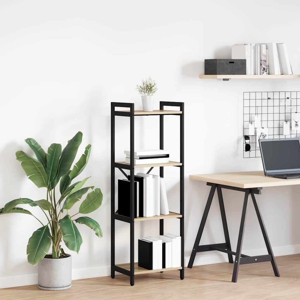 VidaXL Boekenkast Sonoma eiken 40 x 30 x 118 cm Bewerkt hout