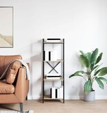 VidaXL Boekenkast Sonoma eiken 40 x 30 x 118 cm Bewerkt hout