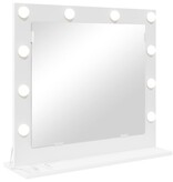 VidaXL Schmink Spiegel Wit 60 x 55 x 18 cm Bewerkt hout en glas