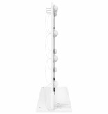 VidaXL Schmink Spiegel Wit 60 x 55 x 18 cm Bewerkt hout en glas