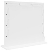 VidaXL Schmink Spiegel Wit 60 x 55 x 18 cm Bewerkt hout en glas