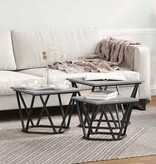 VidaXL Salontafel 3 pcs Grijs sonoma 50 x 50 x 40 cm