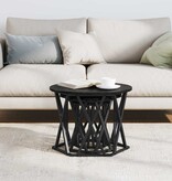 VidaXL Nestbare Bijzettafel 3 pcs Zwart eiken 53 x 53 x 40 cm