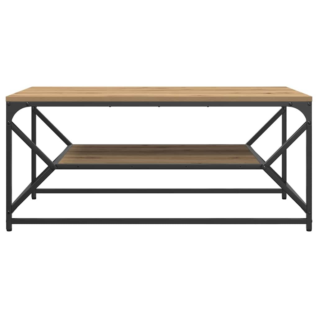 VidaXL Salontafel artisanaal eikenkleurig 90 x 50 x 40 cm