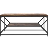 VidaXL Salontafel Gerookt eiken 90 x 50 x 40 cm