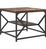 VidaXL Salontafel Gerookt eiken 51 x 50 x 40 cm